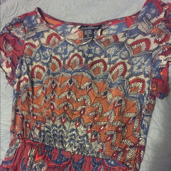 Boho cut out dress