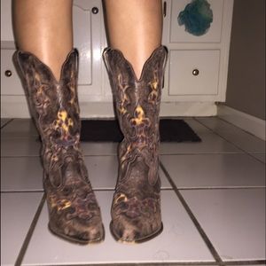 Laredo Leopard Cowgirl Boots