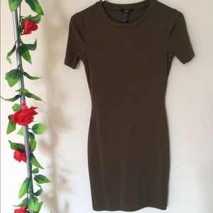 Olive green dress