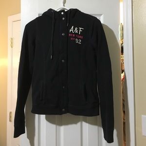 Fluffy A&F zip up