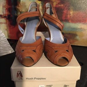 Hush Puppies Brown Leather Shoe