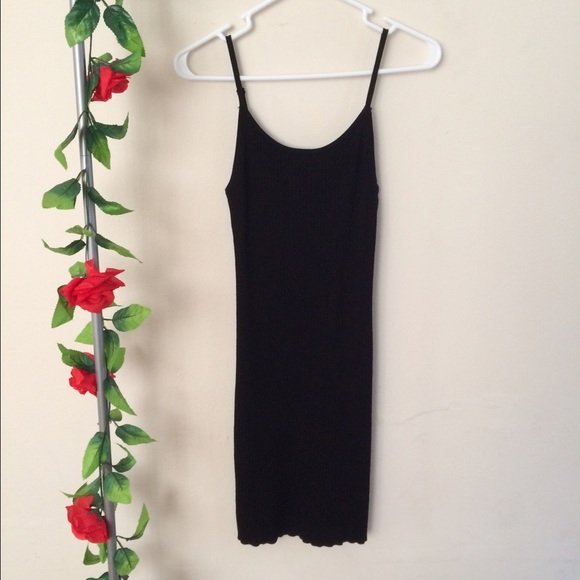 Black cotton dress
