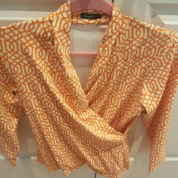 J McLaughlin wrap shirt