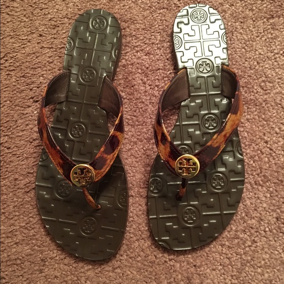 Tory Burch Thora Leopard Thong Sandal