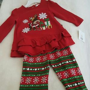 NWT girls christmas set 18months