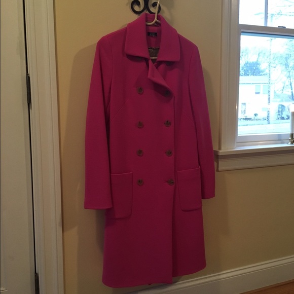 Gorgeous, pink J. Crew peacoat. Size 4 Tall.