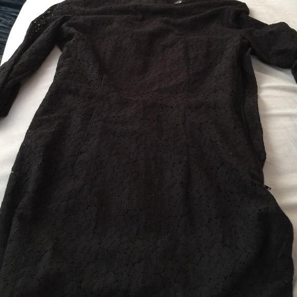 Black sleeve dress cut out back