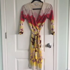 DVF "Nee Jeanne Two" Wrap Dress sz.2