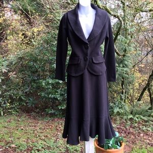 VINTAGE Chalet USA knit SKIRT & JACKET SMALL