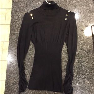 Guess Los Angeles Turtleneck w/ Gold Buttons