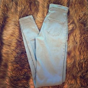 TopShop Skinny Destroyed High Waist Jeans