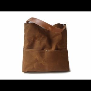 Waxed Canvas Hobo Tote