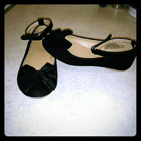 Gymboree Velvet Little Girls Flats W/Ankle Strap