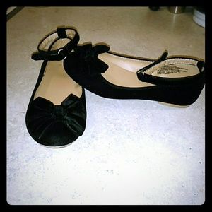 Gymboree Velvet Little Girls Flats W/Ankle Strap