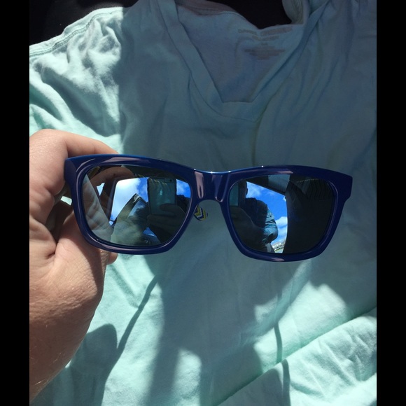 New men's and women's KY blue Lacoste wayfarers.