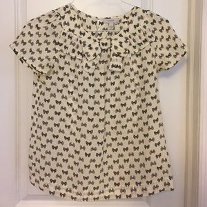 J.crew Bow-neck Top