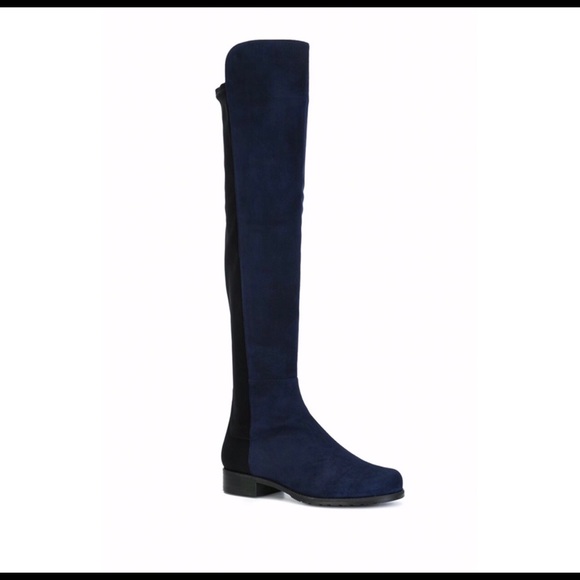 Stuart Weitzman 5050 blue over the knee boots