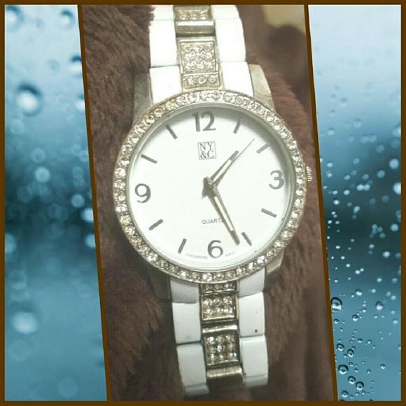 Men's white NY&C watch
