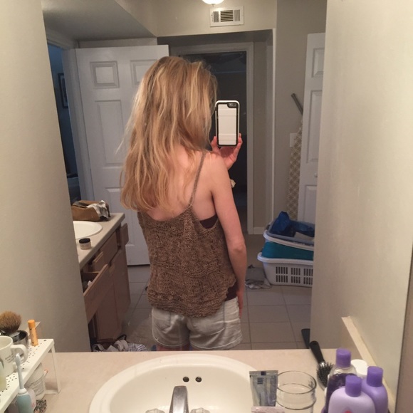 Hand knitted organic tank-one of a kind! - Picture 4 of 4