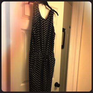 Pant jumpsuit with pockets and drawstring waist