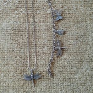 Danforth necklace and charm bracelet set