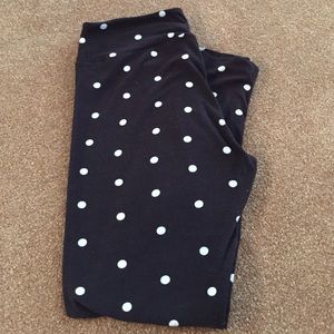 Lularoe TC polka dot leggings