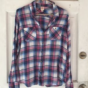 Pink and Blue flannel