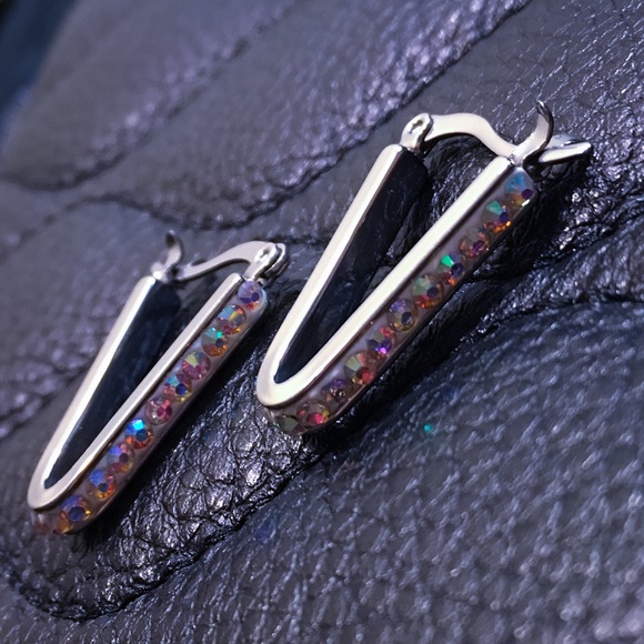 💙SUNDAY SALE💙 Stainless Steel AB Crystal Earring