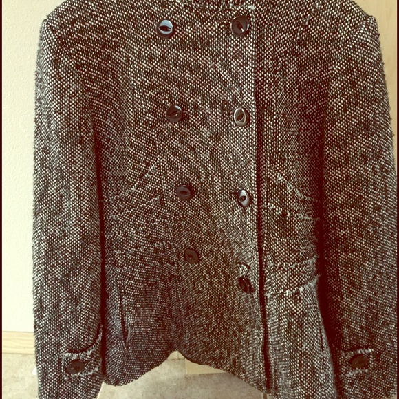 ST.JOHNS BAY COAT MULTI COLOR WHITE&BLACK - Picture 1 of 3