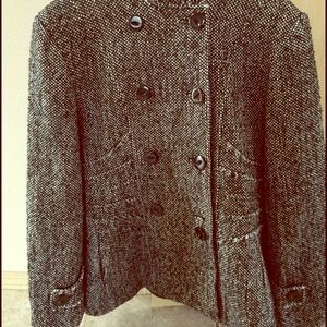 ST.JOHNS BAY COAT MULTI COLOR WHITE&BLACK