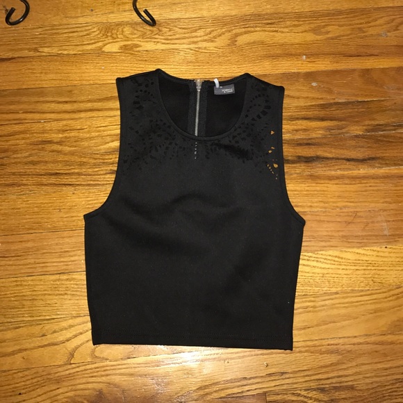 Black crop top
