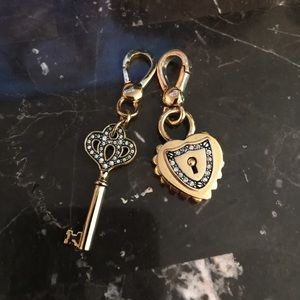 Juicy Couture gold and crystal charms