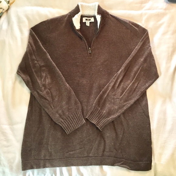 Men's Zipper Neck Sweater - Picture 1 of 3