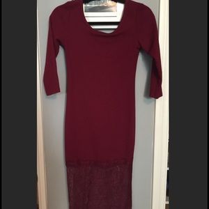 Burgendy dress