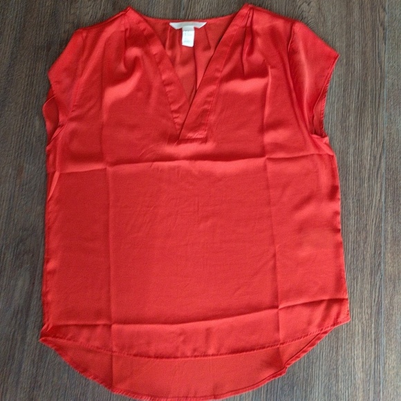 H&m concious redish orange blouse