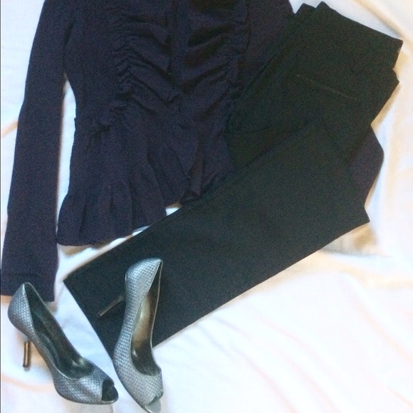 Armani Straight leg Black Night Out Pants🍾