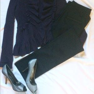 Armani Straight leg Black Night Out Pants🍾