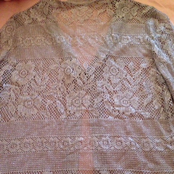 Metallic Silver & Sage Jacket - Picture 4 of 4