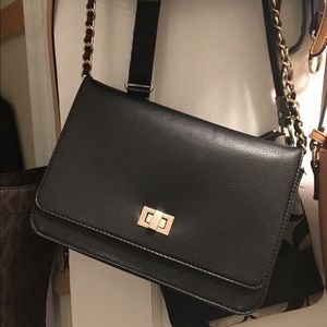 Cross body black purse