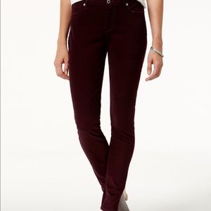 Lucky Brand Brooke Purple Velvet Legging Jeans
