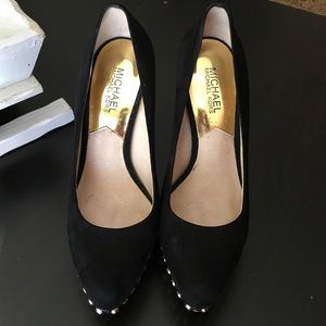 Micheal Kors Black stud heels