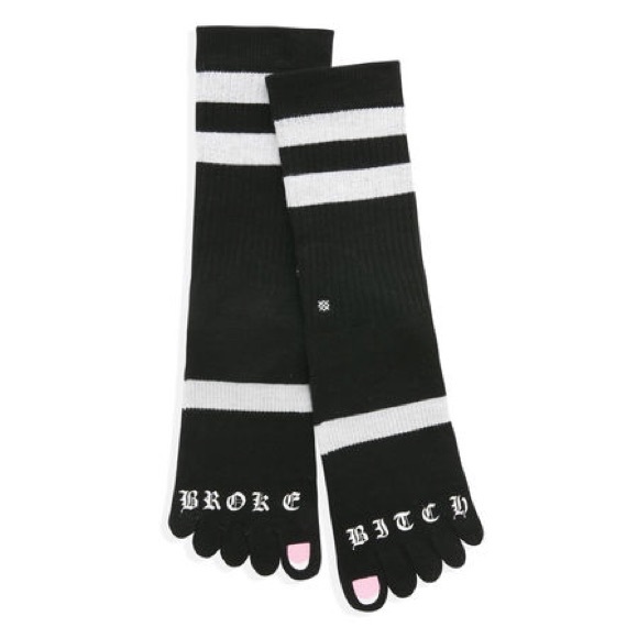 Stance Accessories - Fenty for Stance Broke Bitch Toe Socks