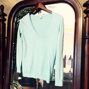 Jcrew long sleeve light blue sweater. Never worn.