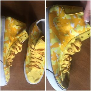 Yellow Nike High Tops