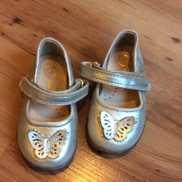 Dress shoes gold toddler