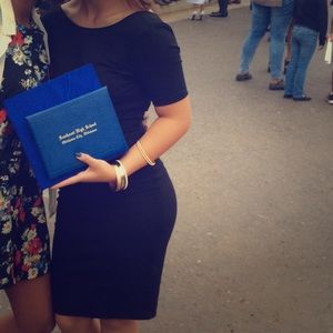 Low back Black Windsor dress