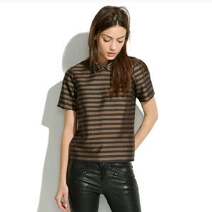 Madewell Striped Linen Blouse