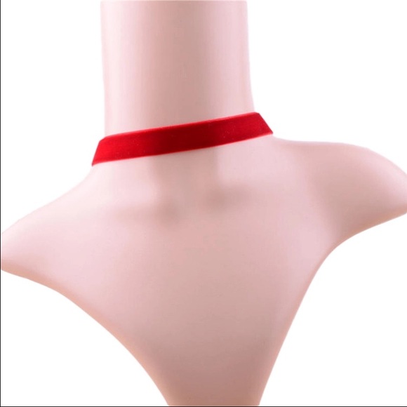 SOLD Red Velvet Choker