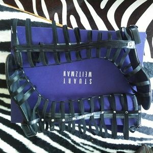 Stuart Weitzman Gladiator Sandals size M8, black