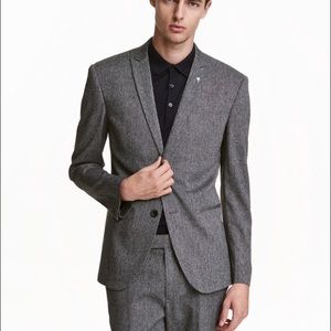 H&M Herringbone-Patterned Blazer